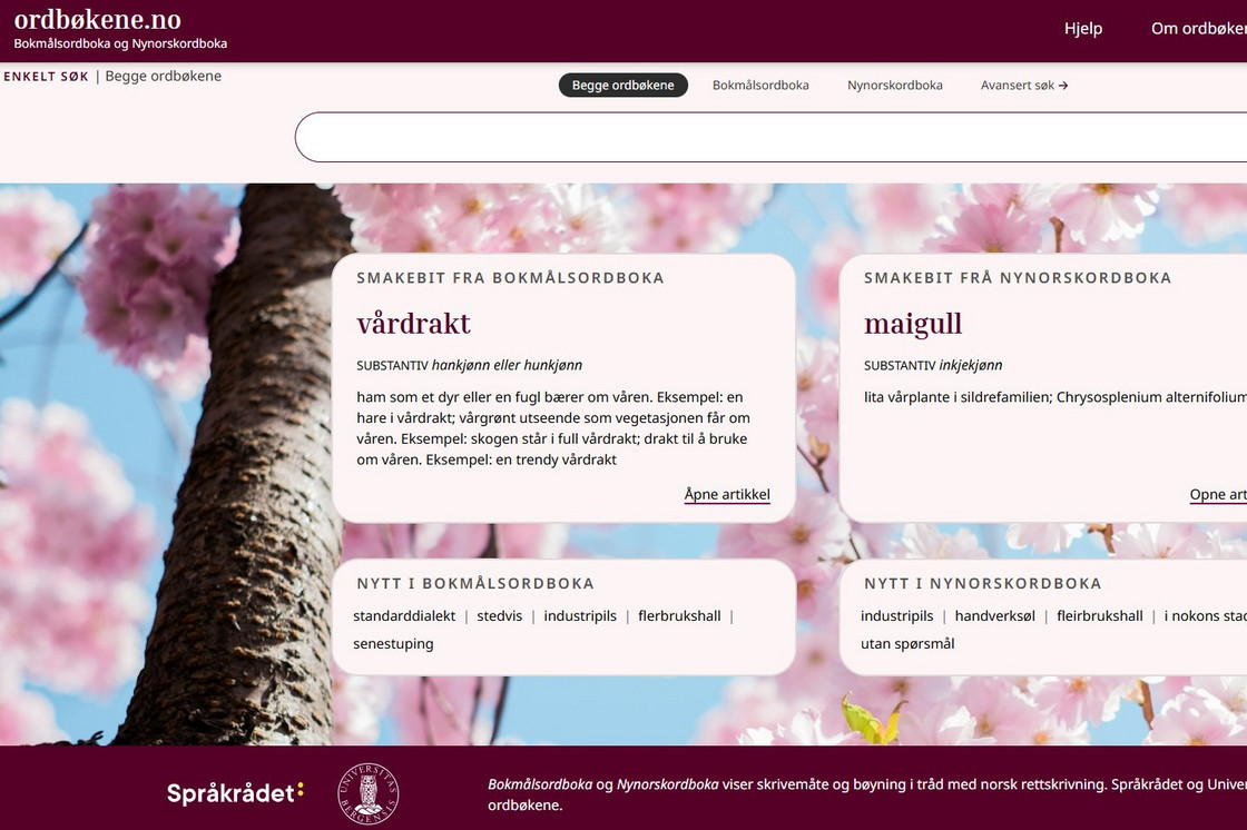 ordbøkene.no