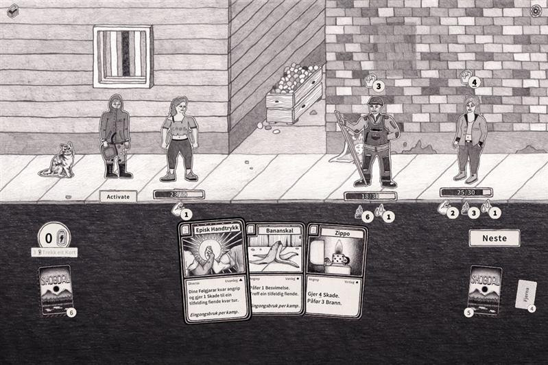 Skjermdump frå spelet «Skogdal»