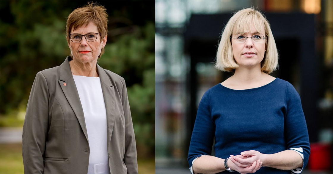 Ingrid Vad Nilsen, styreleder i Språkrådet | Åse Wetås, direktør i Språkrådet